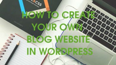 how to create your own blog website in wordpress