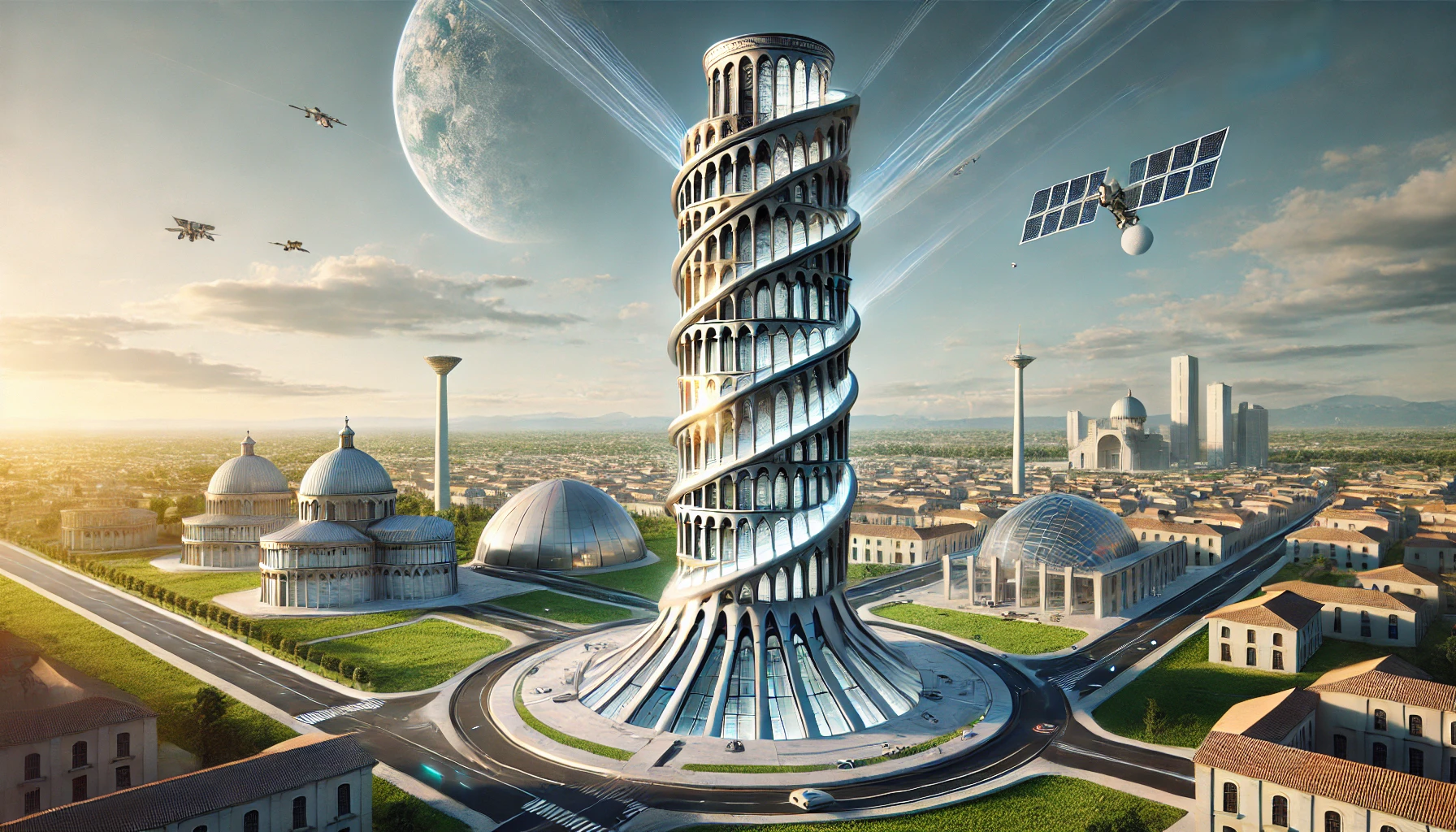 Futuristic Leaning Tower